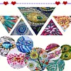 (US Local)Acrylic Special Shape Daisy Cross DIY Diamond Painting Hanging Pendants