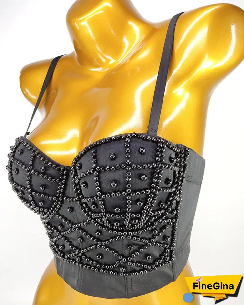 Sexy Solid Pearl Outer Corset