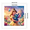 Princess Belle And Stitch - 11CT Stamped Cross Stitch - 40*40cm - Disney