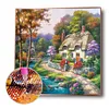 Bridge House - Full Round Diamond Painting  30x30cm