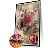 Butterflies Peonies-Full Round Diamond Painting 40*60CM