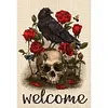 (Counted/Stamped) 11CT/14CT Crow And Skull-Cross Stitch 35*51cm/13.78*20.08in