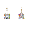 (US Local)PET Double Sided Special Shaped Easter Alphabet DIY Diamond Painting Keychain
