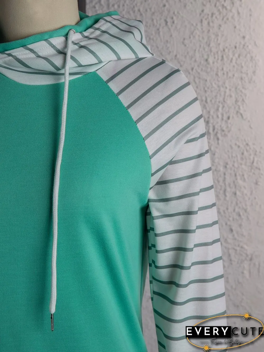 Casual Cotton-Blend Simple Shift Hoodie Sweatshirts