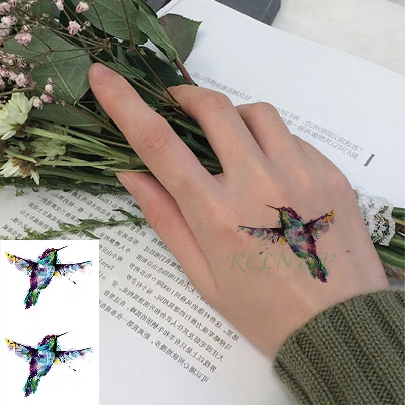 Waterproof Temporary Tattoo Sticker Lovely Rabbit Leaf Tatto Stickers Flash Tatoo Fake Tattoos for Kids Men Women child