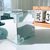 Tulip Night Light Handmade DIY Magic Cube Tulips Flower Table Lamp and Mirror Home decor Gift