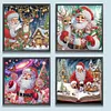 (US Local)4Pack Xmas-Special Shaped Diamond Painting Kit(30x30cm)