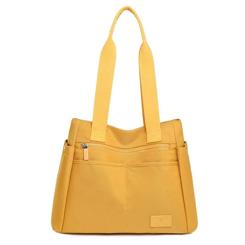 【Japanese handmade】8 colors Large capacity multi-pocket handbag