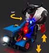 Electric tractor stunt bullock cart toy