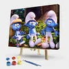 The Smurfs-Paint By Numbers Acrylic Painting 50*40cm