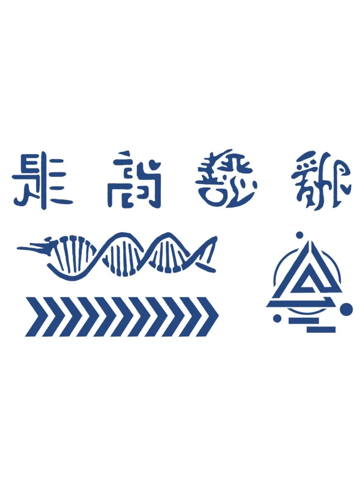 S01-40 herbal tattoo stickers ins wind juice vegetation tattoo simulation stickers durable waterproof men and women