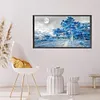 >SALE<5D Diamond Painting Kit Blue Woods Full Round Drill DIY Landscape Wall Art