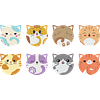 8Pcs Diamond Painting Wooden Cute Animal Coaster Diamond Art Kit w/ Holder No-Slip Decor