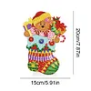>SALE<Desktop Round Diamond Painting Ornament Acrylic Xmas Stocking (#4)