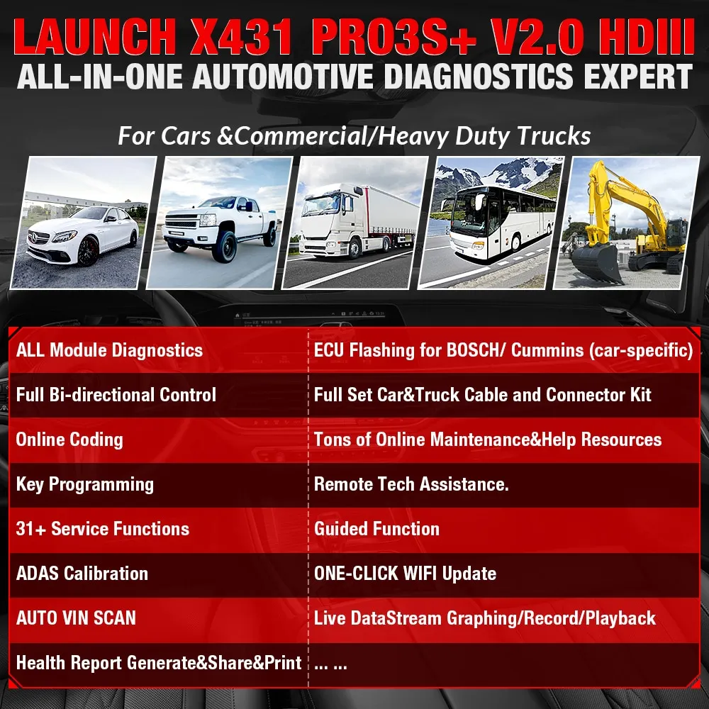 LAUNCH-X431-PRO3S-HDIII-12V-Samochód-24V-Ciężarówka-Narzędzia-System-Pełna-Diagnostyka-Samochód-OBD-OBD2-Czytnik-Kodów-Skaner-PK-X431-V-PRO-MK808-1005001492336