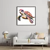 >SALE<Full Embroidery Eco-cotton Thread 14CT Printed Sea Turtle Cross Stitch 40x40cm