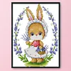 Rabbit-14CT Stamped Cross Stitch Kit(28*22cm)