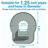 2 Pack Swimming Pool Pipe Holders with Tape Designed Compatible with Intex Pools