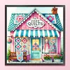 Sewing House-14CT Stamped Cross Stitch 40*40cm/15.75*15.75in