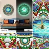 DIY Diamond Painting Luminous Mandala Diamond Painting Wall Clock Kit