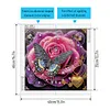 Fleurs De R&ecirc;ve Et Papillons-Peinture Diamant En Forme Sp&eacute;ciale-40 * 40CM