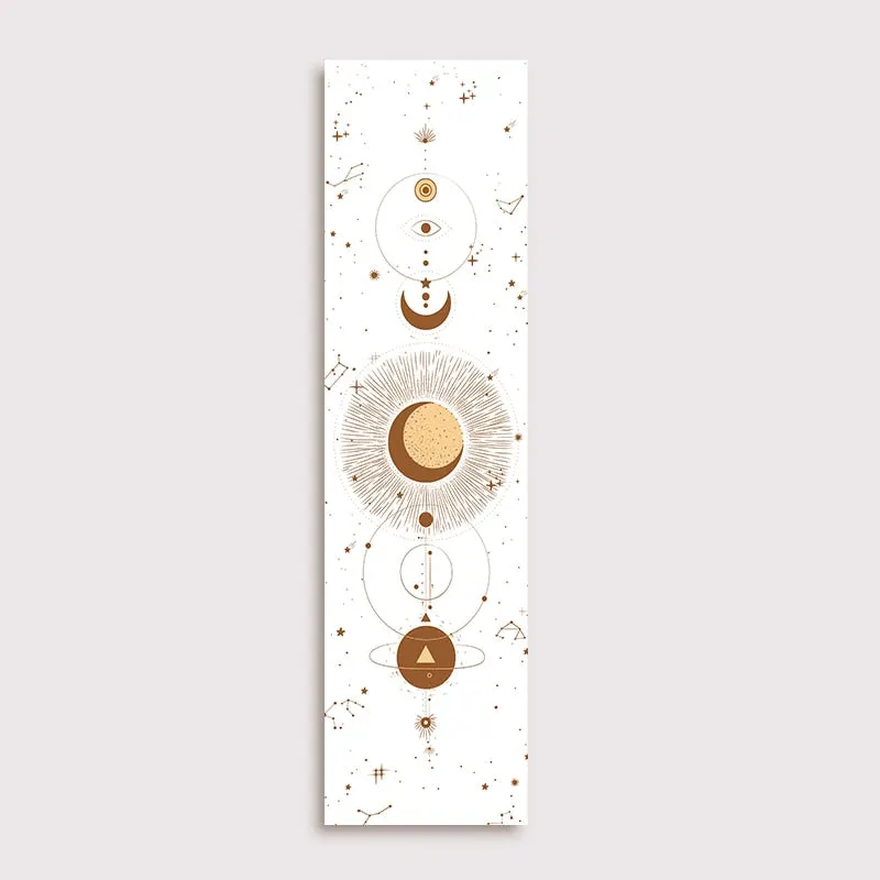 Moon Phase Tapestry Wall Hanging Lunar Eclipse Cycle Psychedelic Carpet Sun Moon Tapestries Bohemian Psychedelic Wall Decoration
