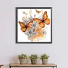 >SALE<5D DIY Partial Special Shaped Drill Diamond Painting Butterfly Decor 30x30cm