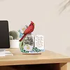Diamond Painting Wooden Christmas Cardinal Atmosphere Desktop Decor Ornaments For Christmas Gifts