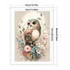 Flower Owl-11CT Stamped Cross Stitch 40*60cm(Big Size)