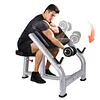 [US Local Warehouse] Fitness Preacher Curl Bench Adjustable Seated Isolated Barbell Dumbbell Biceps Station Workout Bench for Home Gym Fitness Equipment