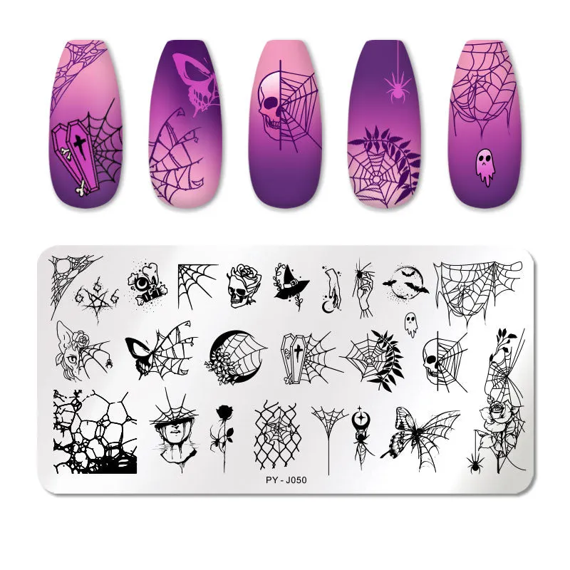 PICT YOU Animal Patterns Nail Stamping Plates Stainless Steel Nail Art Image Plate Stamp Template Stencil Tools PY-F011-Nail Inspo