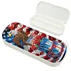 (US Local)Diamond Painting Storage Box Independence Day Wooden Jewelry Case Pencil Box for Art Crafts