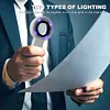 60X Handheld Magnifier with LED Light Illuminated Magnifying Glass for Reading