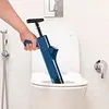 Air Plunger for Toilet, Stainless Steel Air Plunger Drain Clog Remover Tools High Pressure Air Drain Blaster Kit Heavy Duty Toilet Unclogger Plungers for Bathroom Kitchen Floor Drain Sink Clogged Pipe