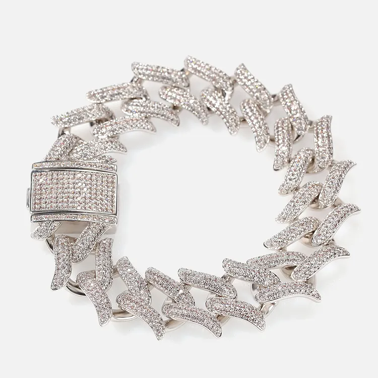 Iced Out Bramble Bracelets 20MM Hip Hop Bling Bling