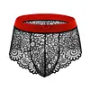 Men's Sissy Lingerie Lace Underwear Floral Bra Bowknot Strappy Bra Top Crossdressing Nightwear