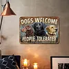 Dogs Welcome - Vintage Metal Signs - 20*30cm/30*40cm - Garden