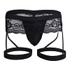 Men's Lace Panties Sexy Underwear Boxer Briefs Pouch Underwear Lingerie for Men Bikini Briefs Sissy Pouch Crossdress Panties