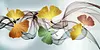 (Multi-Style Round) （Big Size） Feather Flower Leaves - Full Diamond Painting 80*40cm