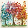 Quilling Paper Painting Tree Of Life-Partial Special Shaped Diamond Painting 30*30CM
