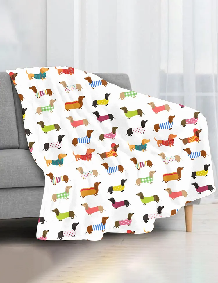 Dachshund Cute Dog Blanket