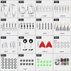 170pcs Fishing Accessories Kit Including Box Hooks Swivels Sinkers Gifts for Men