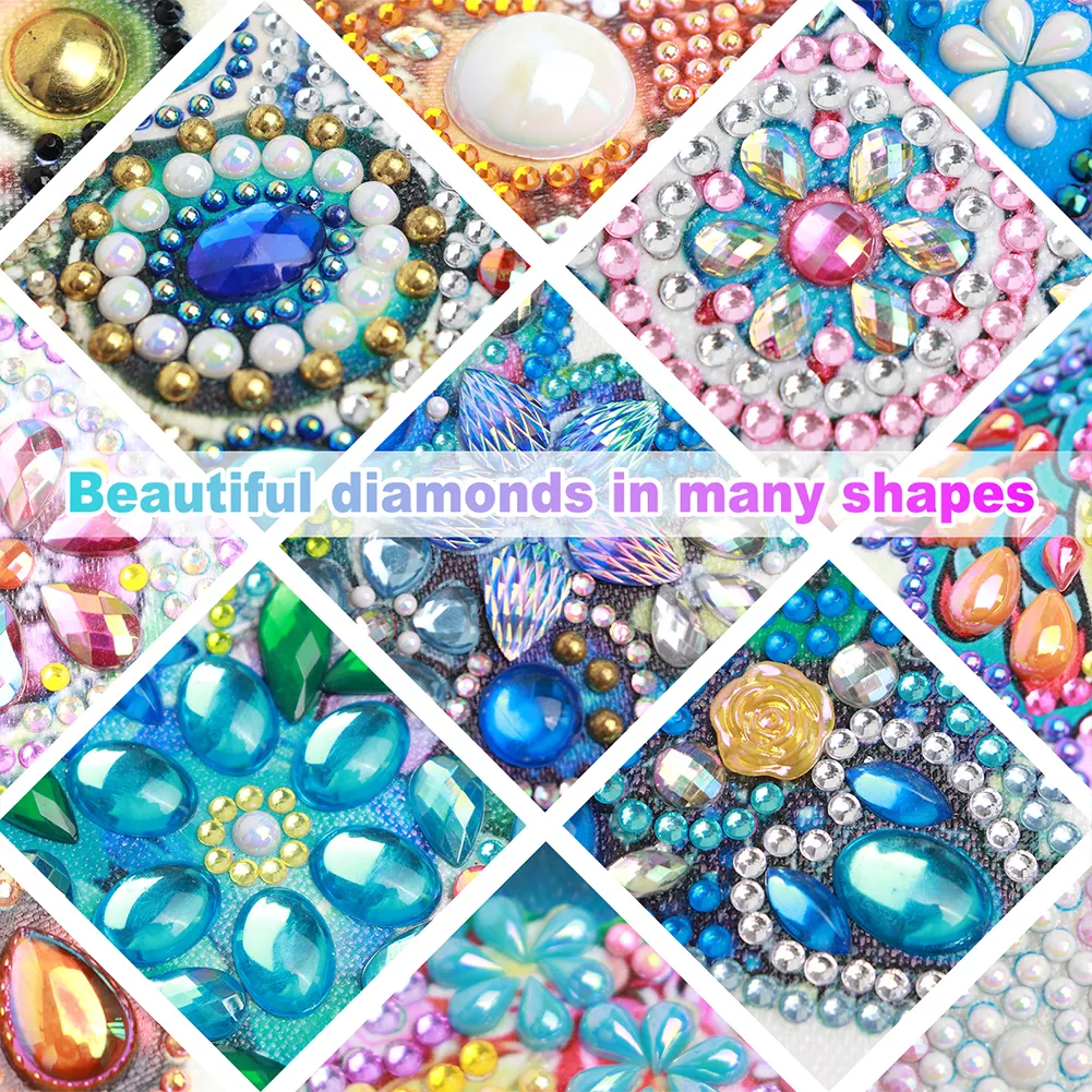 Diamond Painting - Partial Special Shaped Drill - Mandala(Canvas|30*30cm)
