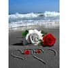 Beach Rose-Full Round Diamond Painting 30*40cm/40*50cm