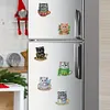 (US Local)6PCS  Xmas DIY Crystal Refrigerator Magnetic for Home Decor (Cup Cat)