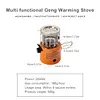 2 In 1 Camping Stove Gas Heater 2500W Portable Roasting Stove for Travelling