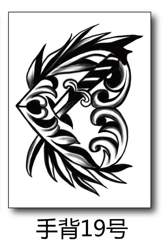 Waterproof Temporary Tattoo Sticker Satan Lucifer Circle Steering Fake Tatto Flash Tatoo Hand back Art Tattoos for Boy Women Men