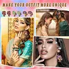 8 Pairs Girl Double Sided Diamond Painting Earrings Holiday Diamond Art Earrings