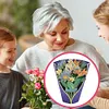 3D Paper Pop Up Flower Bouquet Greeting Card Postcard (Heaven Bird)