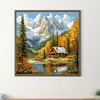 Diamond Painting-DIY Full Round Drill Snow Mountain(40*40 CM)
